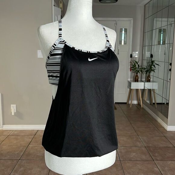 Nike Layered Tankini Swim Top - Picture 3 of 9